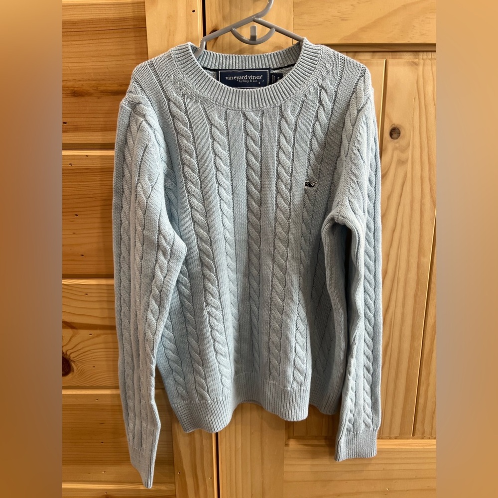 Vineyard Vines By Shep & Ian Cable Knit Sweater  Girls Size Small 8-10